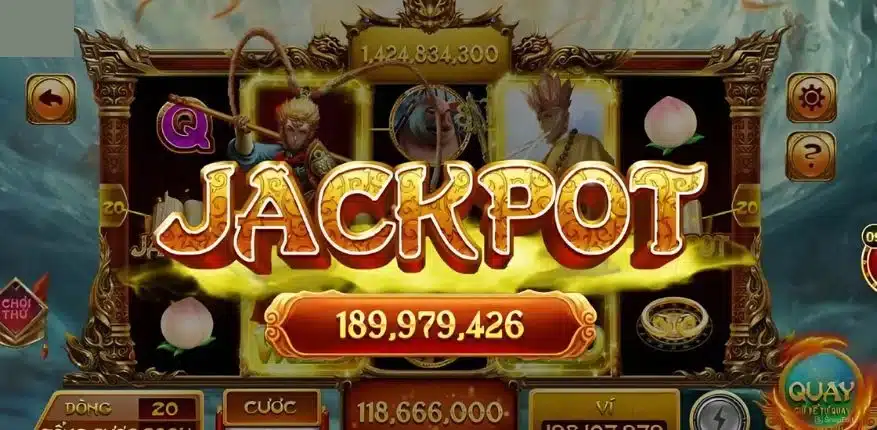 Các nút chức năng quay hũ trúng jackpot thưởng lớn